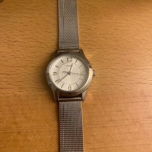 Timex Watch with Adjustable Mesh Bracelet - Silver T2P457JT - Picture 2 of 8